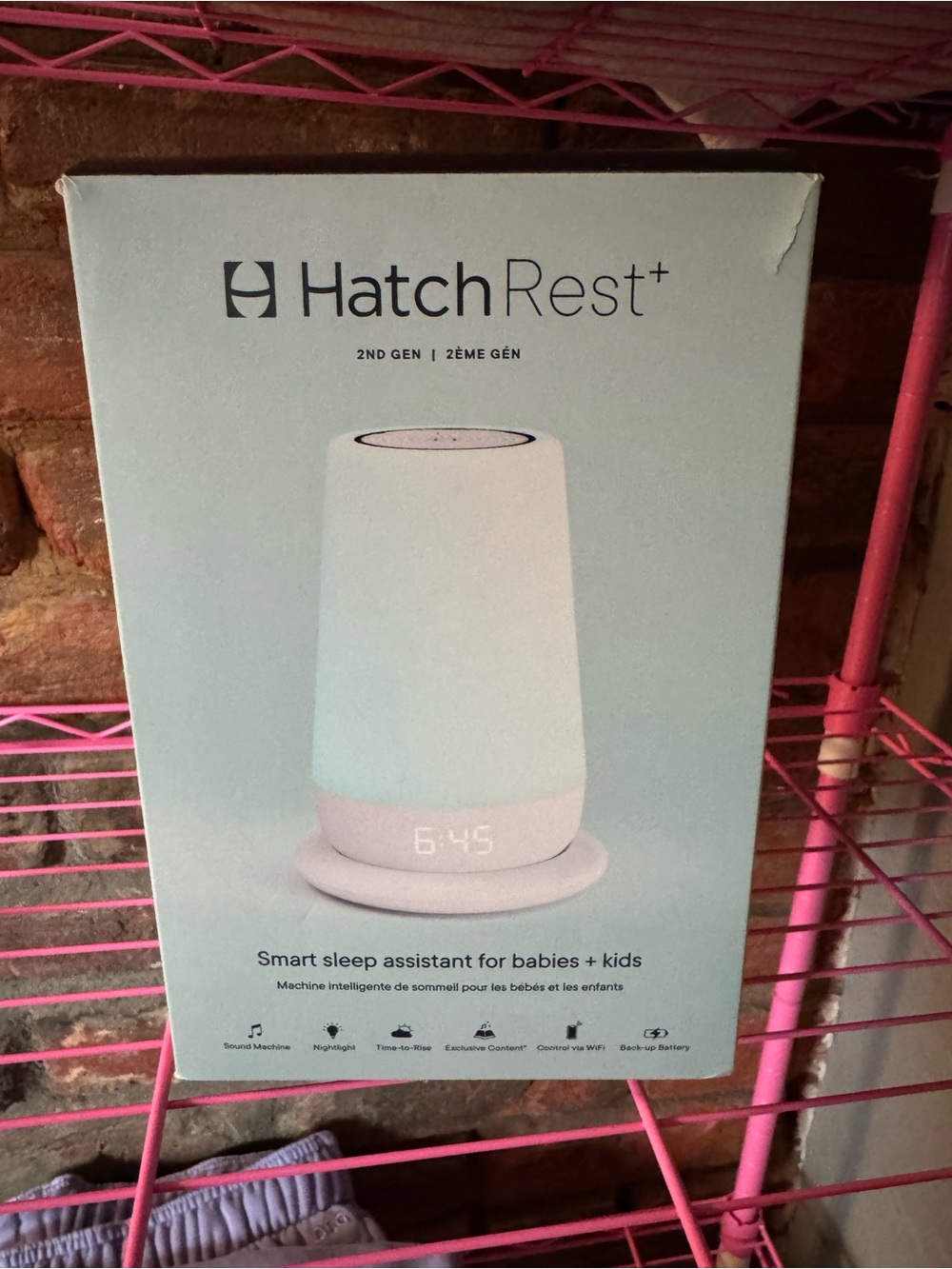 Hatch Rest+ Smart Sleep Assistant by Hatch - White with Soft Aqua Glow